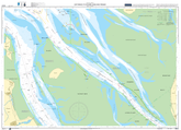 British Admiralty Nautical Chart DE 20: Entrance to the Rivers Jade and Weser